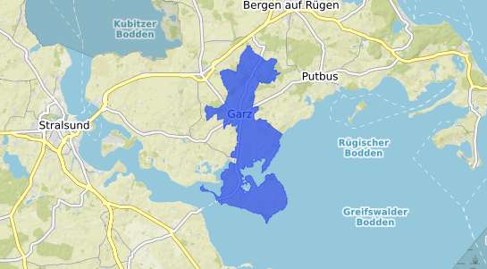 Bodenrichtwertkarte Garz R&uuml;gen